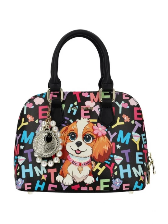 Foto van product MYMO Handtas 'POP EYETHEME' blauw / bruin / pink / zwart