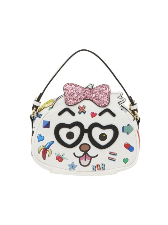 Foto van product MYMO Handtas 'Pop Eyetheme' blauw / oudroze / zwart / wit