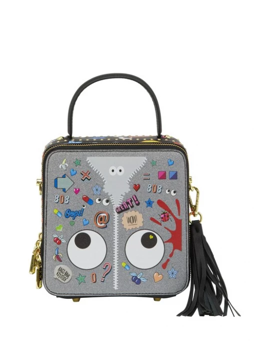 Foto van product MYMO Handtas 'Pop Eyetheme' blauw / rood / zwart / wit