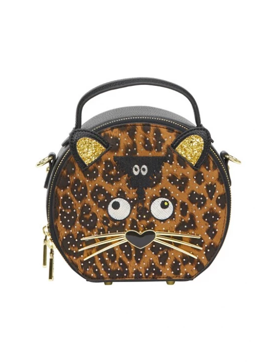 Foto van product MYMO Handtas 'Pop Eyetheme' bruin / goud / zwart / wit