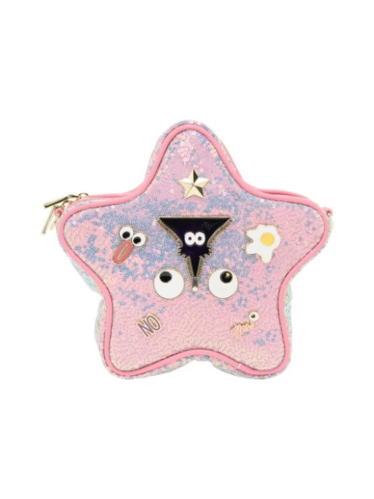 Foto van product MYMO Handtas 'Pop Eyetheme' geel / lichtroze / zwart / wit