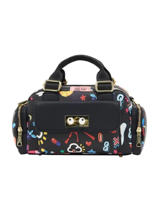 Foto van product MYMO Handtas 'Pop Eyetheme' geel / rood / zwart / wit