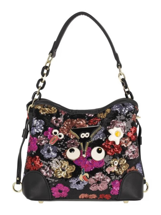 Foto van product MYMO Handtas 'Pop Eyetheme' goud / pink / rood / zwart