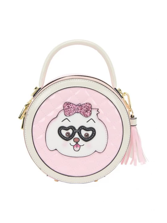 Foto van product MYMO Handtas 'Pop Eyetheme' karamel / rosa / zwart / wit