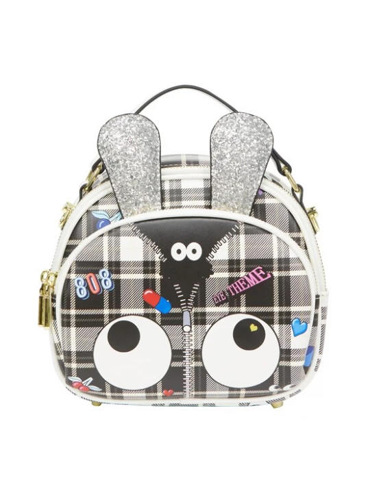 Foto van product MYMO Handtas 'Pop Eyetheme' lichtblauw / pink / zwart / wit