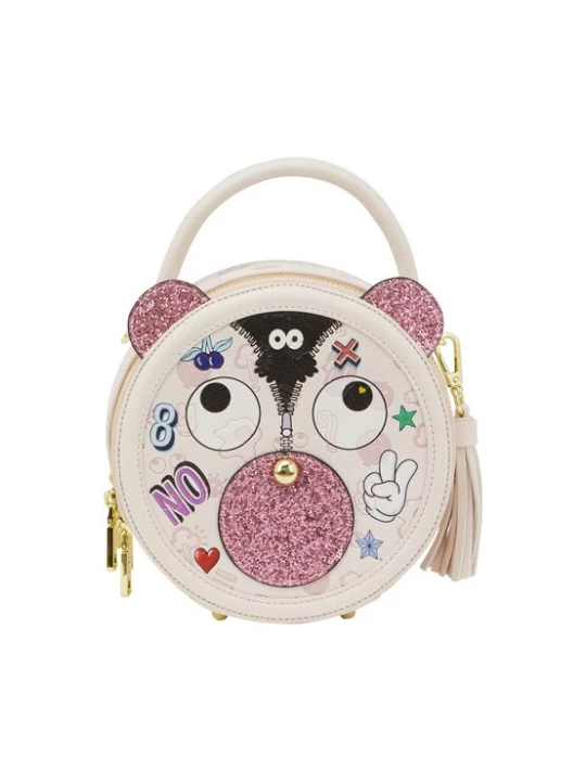 Foto van product MYMO Handtas 'Pop Eyetheme' oudroze / zwart / wit