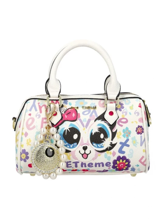 Foto van product MYMO Handtas 'POP EYETHEME' pink / zwart / wit