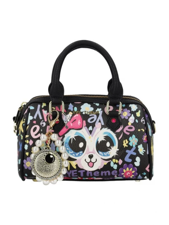 Foto van product MYMO Handtas 'POP EYETHEME' zwart / wit