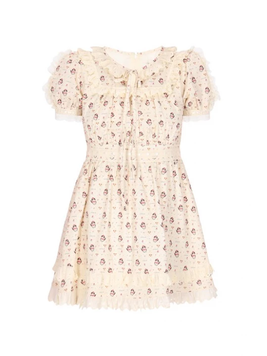 Foto van product MYMO Jurk lichtbeige / navy / lichtrood