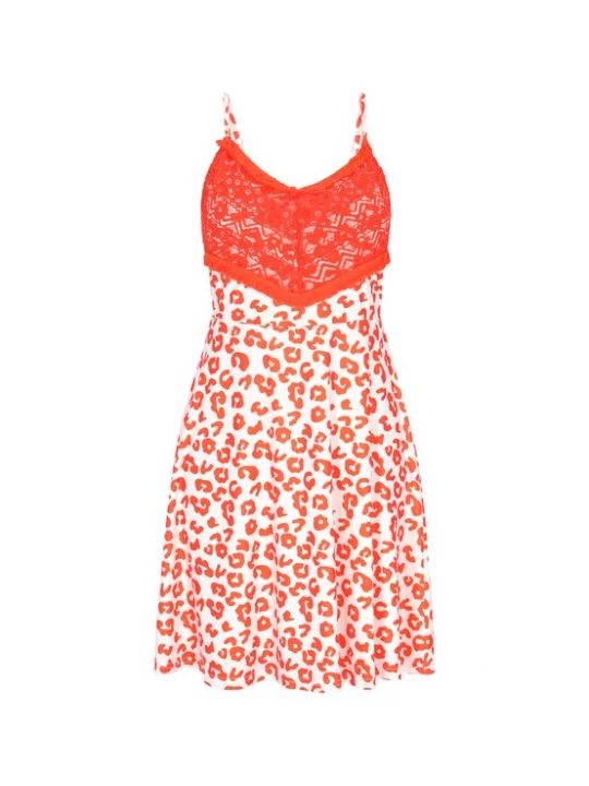 Foto van product MYMO Jurk oranje / wit