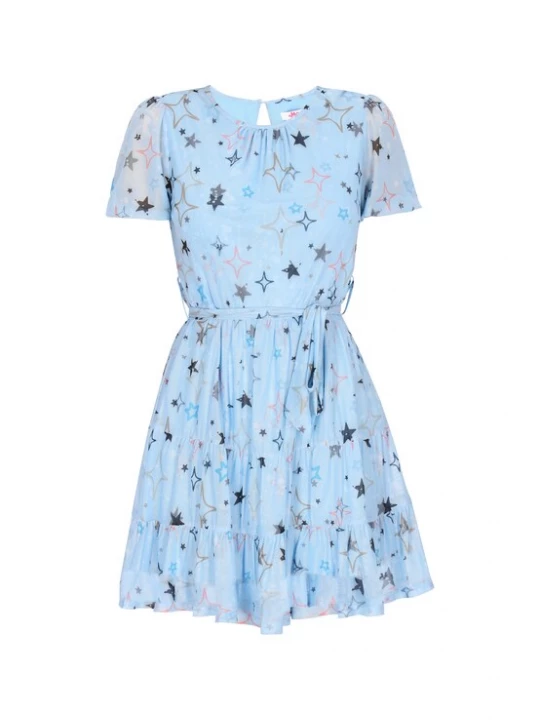 Foto van product MYMO Jurk 'Young Fashion' blauw / lichtblauw / donkerblauw / rosa