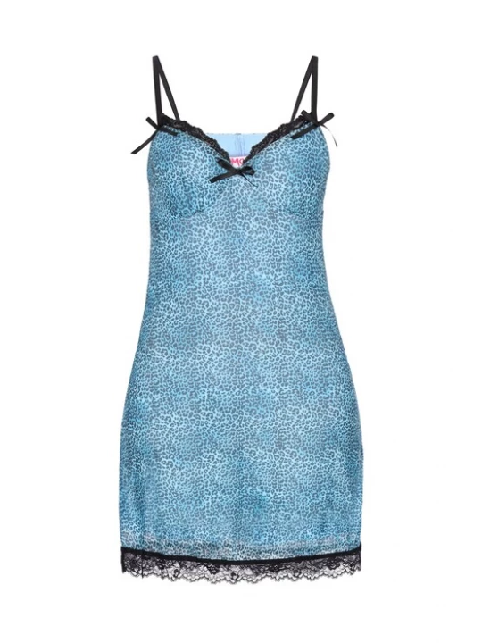 Foto van product MYMO Jurk 'Young Fashion Collection' blauw gemêleerd / zwart