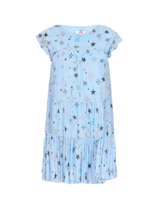 Foto van product MYMO Jurk 'Young Fashion' nude / navy / lichtblauw / rosa