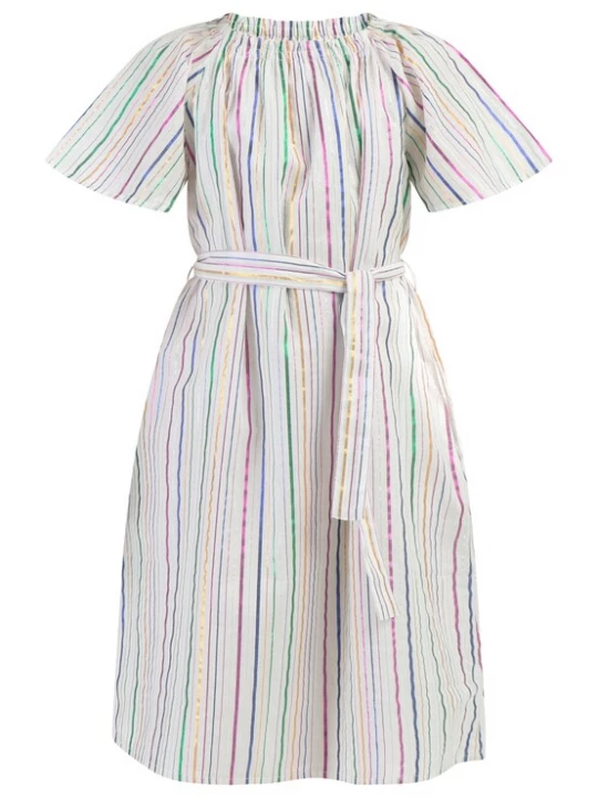 Foto van product myMo KIDS Jurk blauw / goud / lila / wit