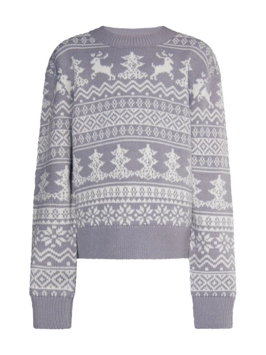 Foto van product myMo KIDS Trui 'Mimo' grijs / wit