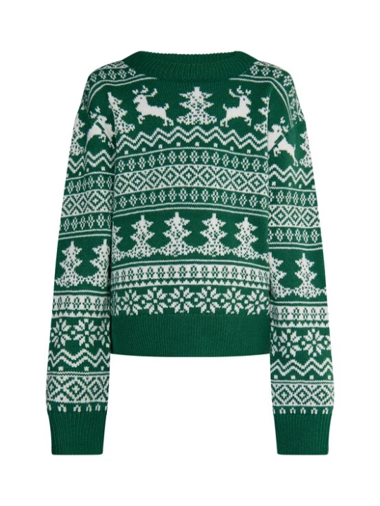 Foto van product myMo KIDS Trui 'Mimo' groen / wit