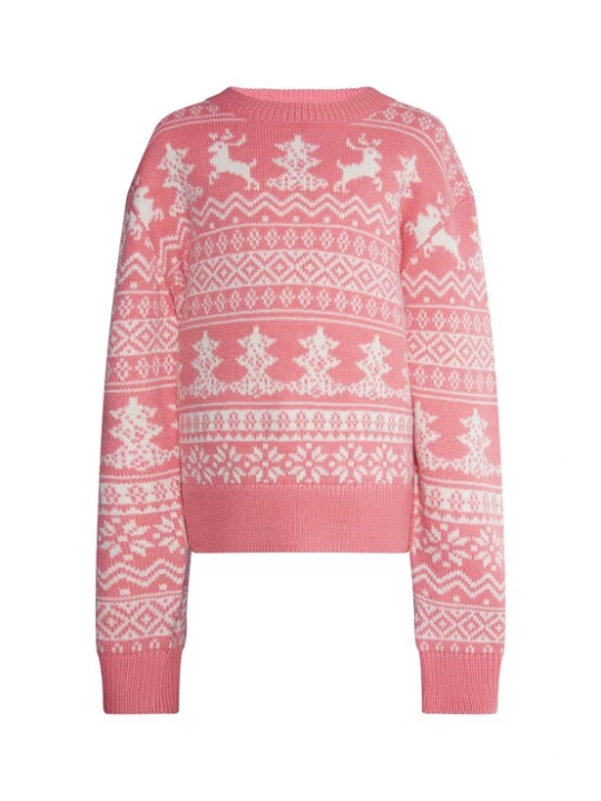 Foto van product myMo KIDS Trui 'Mimo' lichtroze / wit