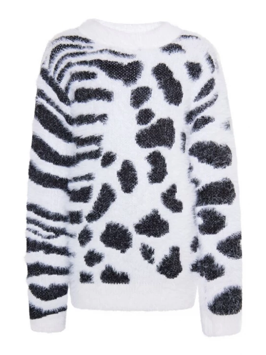 Foto van product myMo KIDS Trui 'Mimo' zwart / wit