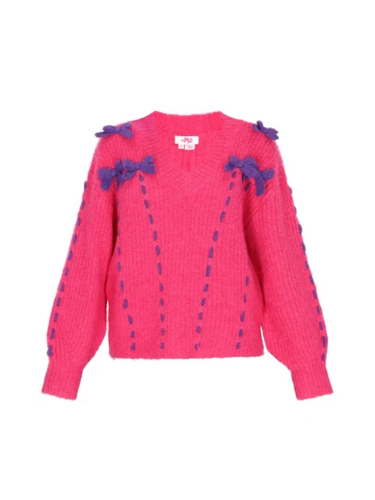 Foto van product MYMO Oversized trui blauw / fuchsia