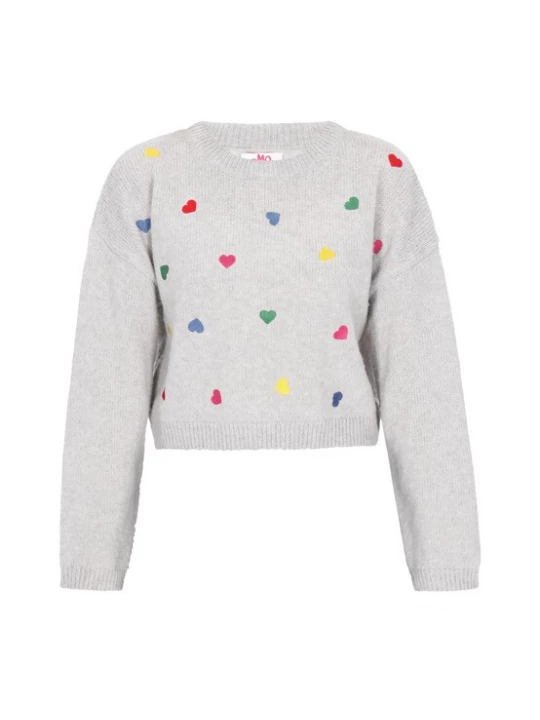 Foto van product MYMO Oversized trui 'Young Fashion' blauw / geel / grijs / rood
