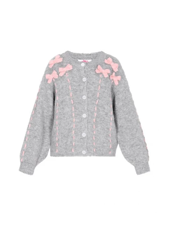 Foto van product MYMO Oversized vest grijs gemêleerd / rosa