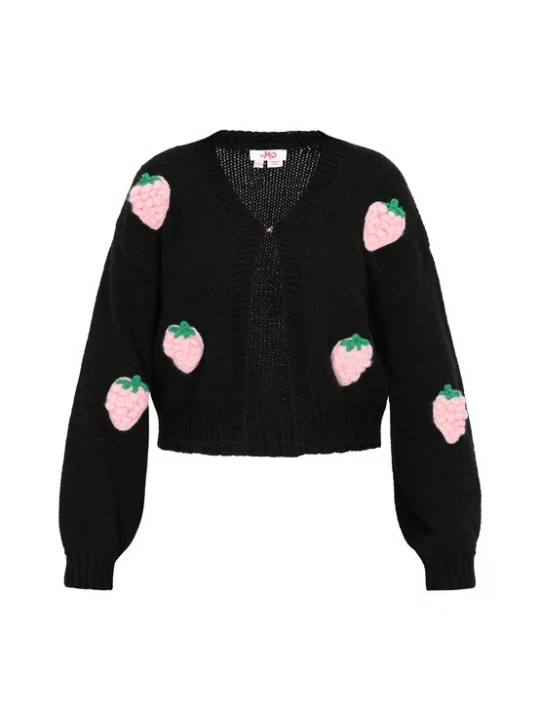 Foto van product MYMO Oversized vest jade groen / rosa / zwart