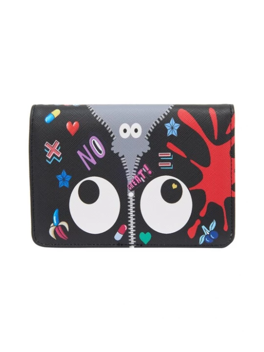 Foto van product MYMO Portemonnee 'Pop Eyetheme' grijs / rood / zwart / wit