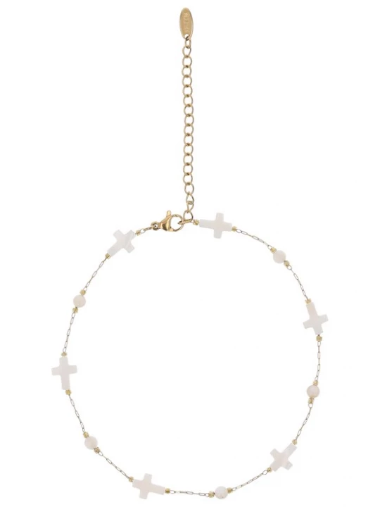 Foto van product myMo ROCKS Armband goud / wit