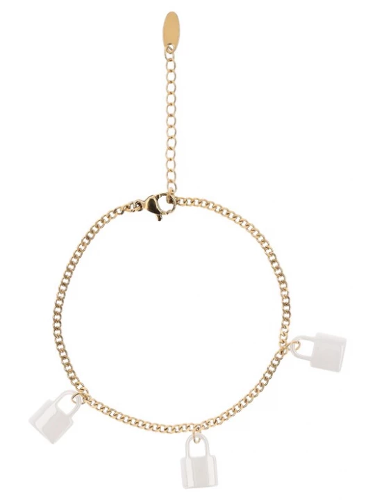 Foto van product myMo ROCKS Armband goud / wit