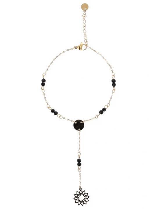 Foto van product myMo ROCKS Armband goud / zwart