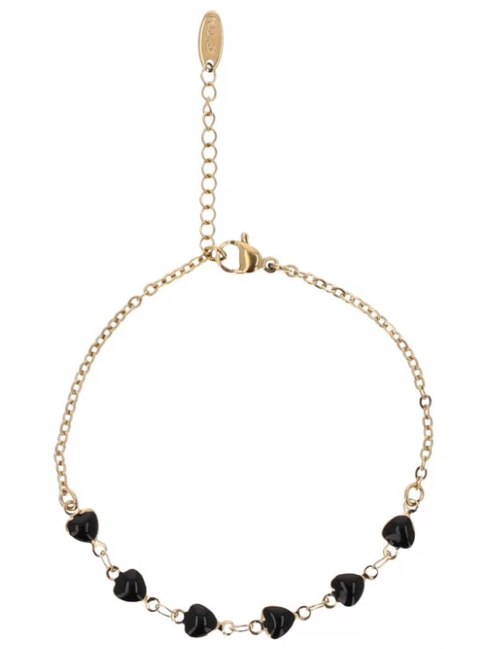 Foto van product myMo ROCKS Armband goud / zwart
