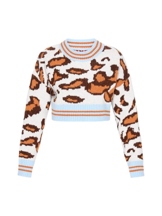 Foto van product myMo ROCKS Gebreid vest beige / blauw / bruin / oranje
