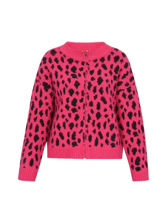 Foto van product myMo ROCKS Gebreid vest framboos / zwart