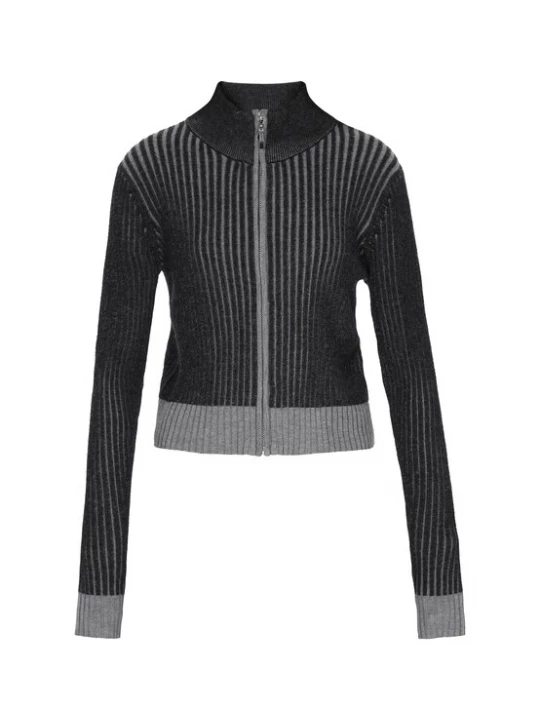 Foto van product myMo ROCKS Gebreid vest grijs / zwart