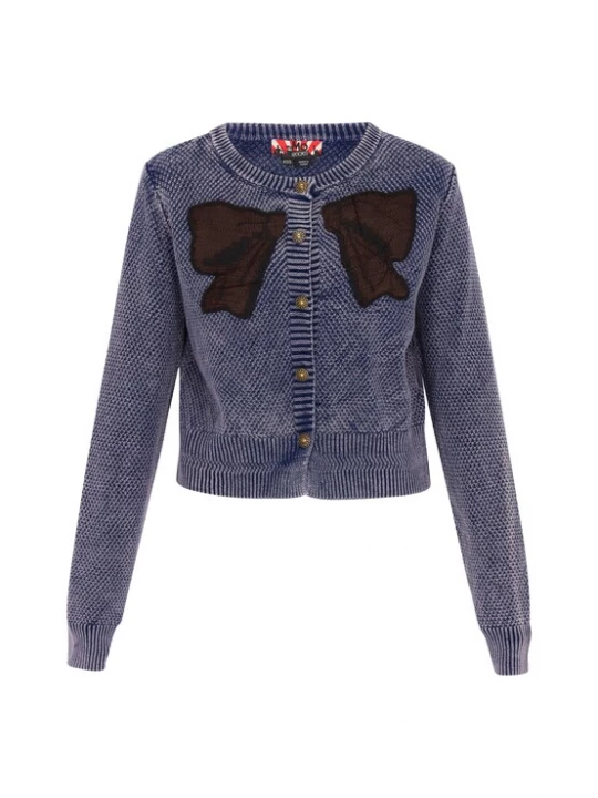 Foto van product myMo ROCKS Gebreid vest indigo / bruin / zwart