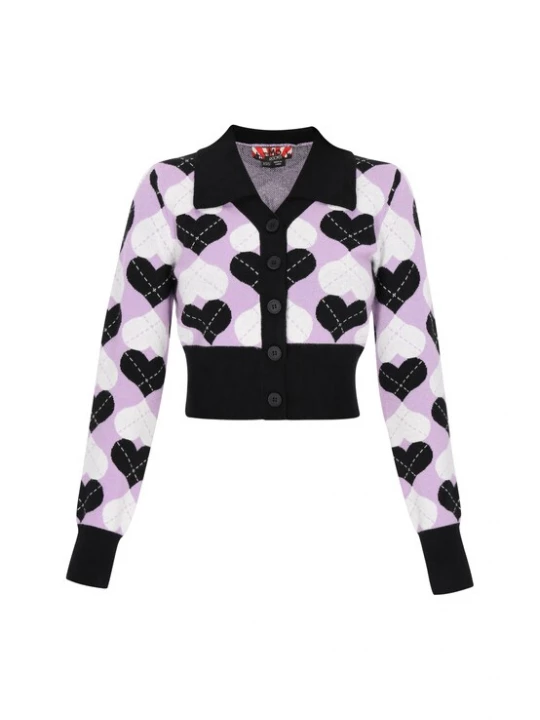 Foto van product myMo ROCKS Gebreid vest sering / zwart / wit