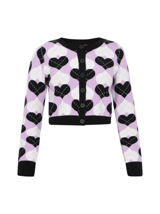 Foto van product myMo ROCKS Gebreid vest sering / zwart / wit