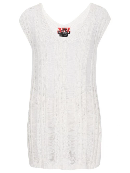 Foto van product myMo ROCKS Gebreide jurk 'Fashion Look' offwhite