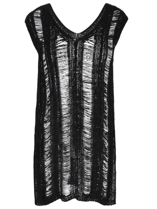 Foto van product myMo ROCKS Gebreide jurk 'Fashion Look' zwart