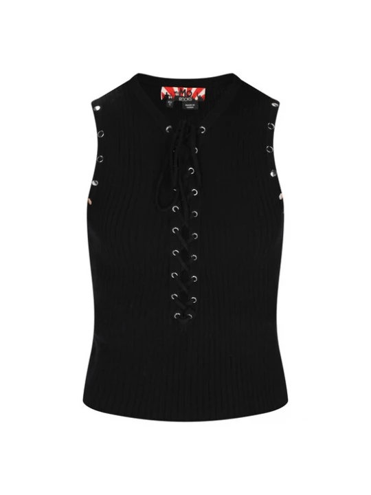 Foto van product myMo ROCKS Gebreide top zwart
