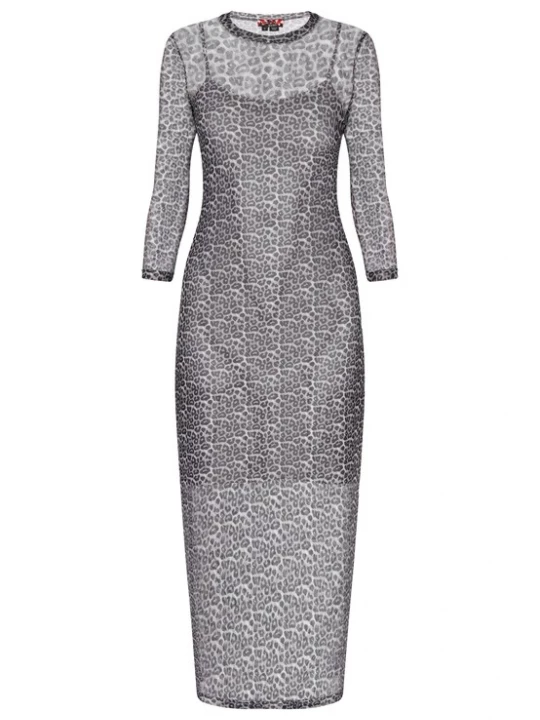 Foto van product myMo ROCKS Jurk 'Fashion Look' lichtgrijs / wit