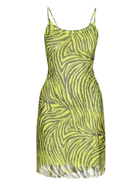 Foto van product myMo ROCKS Jurk 'Fashion Look' limoen / zwart