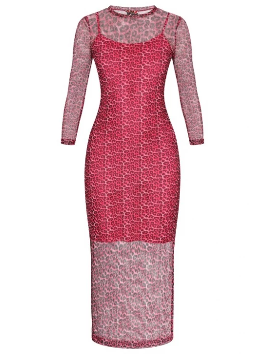 Foto van product myMo ROCKS Jurk 'Fashion Look' magenta / framboos / pastelroze