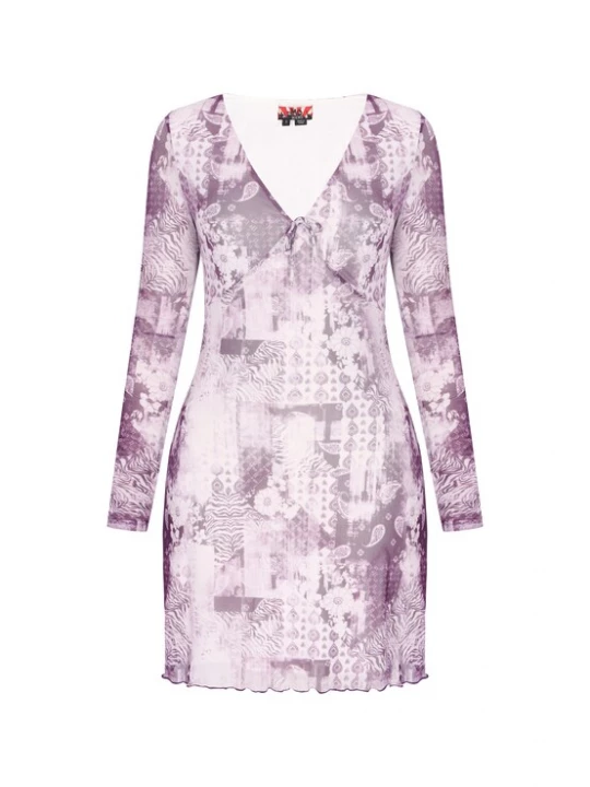 Foto van product myMo ROCKS Jurk sering / mauve / wit