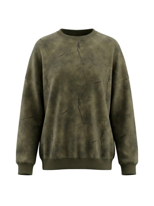 Foto van product myMo ROCKS Sweatshirt olijfgroen / zwart