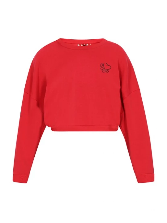 Foto van product myMo ROCKS Sweatshirt rood / zwart