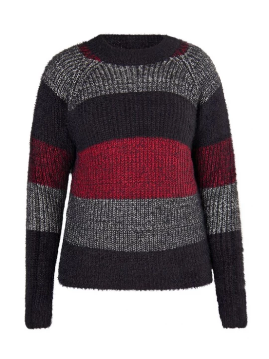 Foto van product myMo ROCKS Trui grijs / rood / zwart