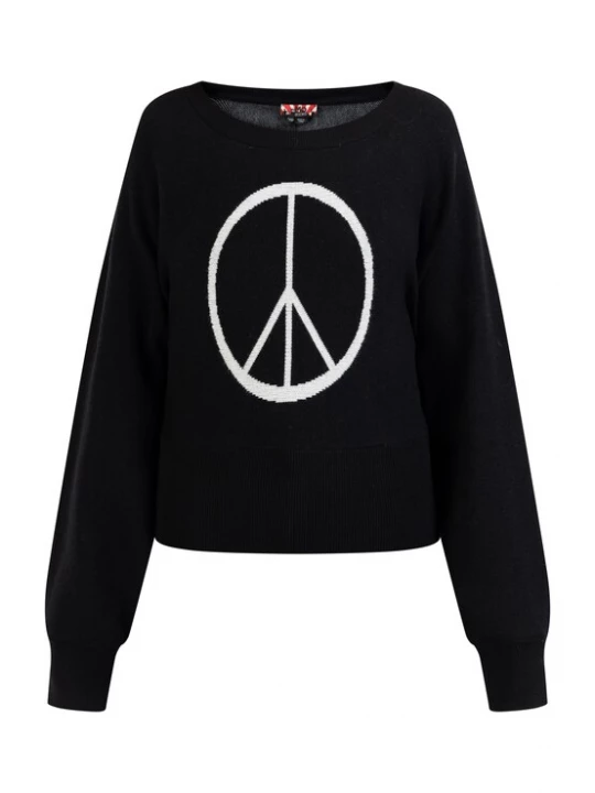 Foto van product myMo ROCKS Trui 'Nolie' zwart / wit