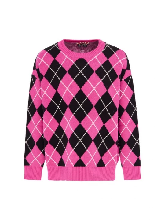 Foto van product myMo ROCKS Trui pink / zwart / wit
