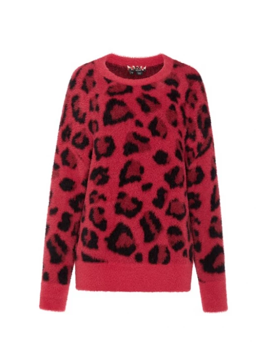Foto van product myMo ROCKS Trui 'Rock' cranberry / zwart